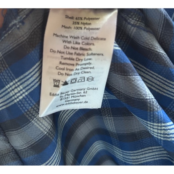 Eddie Bauer Shirt Mens Sz XL Plaid Vented Fishing Sport Shop Button - Picture 5 of 10